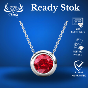 Kalung Tiaria Jewelry Silver Titanium / 9K Gold White Plated Silver Titanium - Emas Putih Titanium Silver Perak Platinum Asli Anti Karat - DEA003