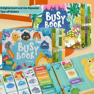 AUTOCARE X Enlightenment Baby Busy Book Matching Game Montessori Early Learning Book 2025 Repeatable Word Recognition