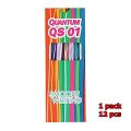 BOLPOIN 1PACK isi 12pcs Pulpen Bolpoin Pen Lilin Quantum QS1 Tinta Hitam MURAH ECER GROSIR. 