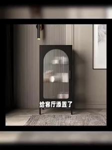 Storage Cabinet A Living Room High End Feeling Glass Tea Water Tank Wine Cabinet Storage Display