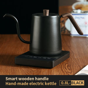 Bincoo ấm cổ ngỗng đổ qua ấm đun nước pha cà phê Điện đổ Ấm đun nước chính xác nhiệt độ đa bánh răng kiểm soát chức năng giữ ấm Iced Americano cà phê Đun sôi nước sưởi ấm nhanh Ấm đun nước