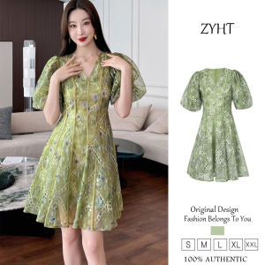 ZYHT womens dress green dress a-shape dress mesh dress work dresses lxury dresses wedding dresses attendance dresses party dresses evening dresses 65070