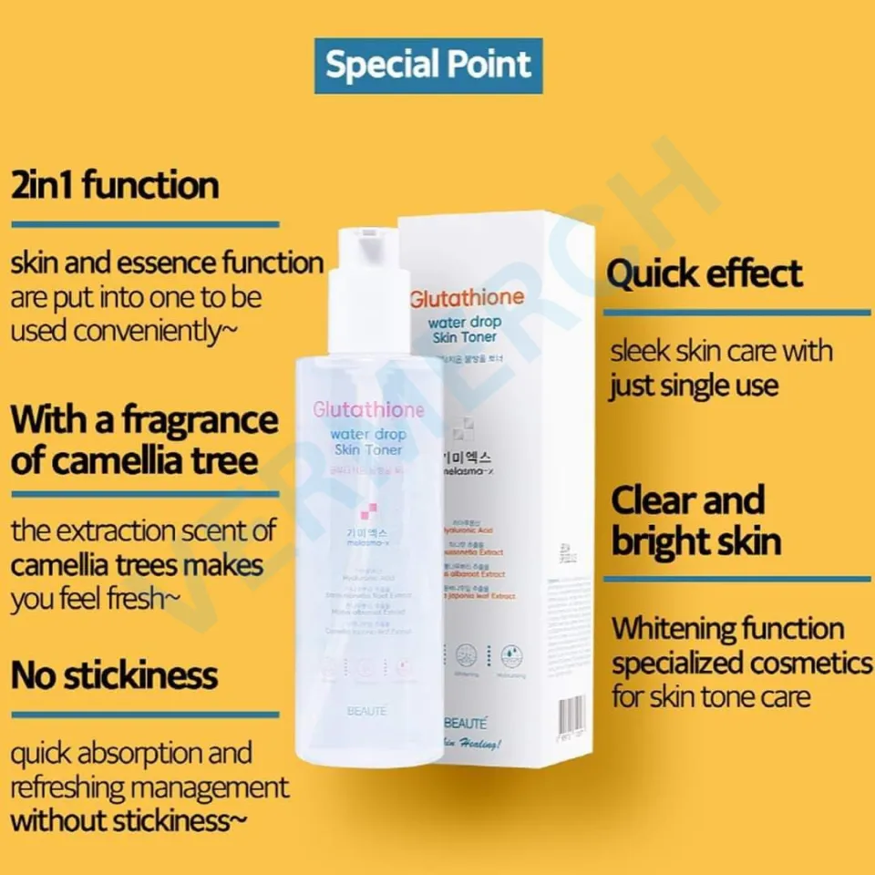 Melasma-X Glutathione Water Drop Skin Toner Korea Beaute