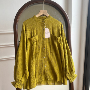 Tunik wanita polos lady crush full kancing fashion terbaru lebaran 2025