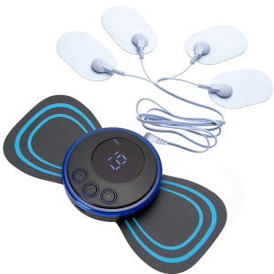 Portable EMS Electric Massager 8 Modes 19 Levels USB Rechargeable Medium and Low Frequency Pulse Physiotherapy Apparatus Muscle Pain Relief Cervical Spine Massage