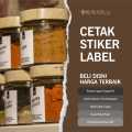 CETAK STIKER LABEL KEMASAN PRINT STICKER LABEL MAKANAN MINUMAN FREE REQUEST. 