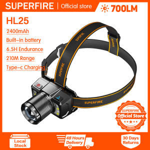 SUPERFIRE HL25 Zoom Headlight Strong Light Charging Super Bright Head-mounted Fishing Special Night Fishing Lighting Outdoor Far-Range Light