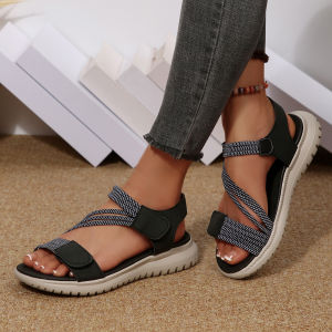 Free Shipping In-Stock Sandals New Summer Collection Lightweight And Comfortable Athletic-Style Sandals For Women With Elastic Straps And Available In Larger Sizes