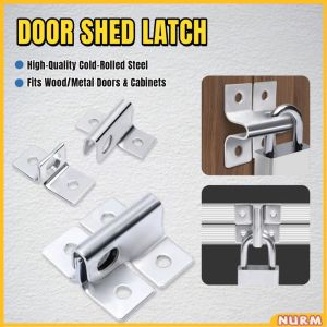 Nurm Steel Hasp Staple Gate Door Shed Latch Lock Safety Lock Metal Padlock Staple Hasp 1Pc