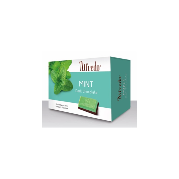 Alfredo 2 Layer Mint Dark Chocolate Box 60G Lazada