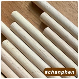 ไม้แท่งกลม ขนาด 15x1000 มม.(10 แท่ง)
