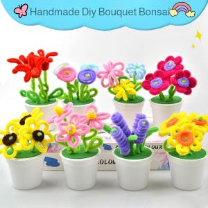 ทวิสเตอร์ วัสดุทำมือ ช่อดอกไม้ พวงหรีดทำมือ ปริศนา ปฏิสัมพันธ์ระหว่างพ่อแม่และลูก สไตล์ธรรมชาติ