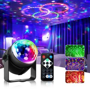 Disco DJ Party Light - Sound-Activated RGB Strobe with Wireless Remote for Birthdays Weddings & Zumba Events
