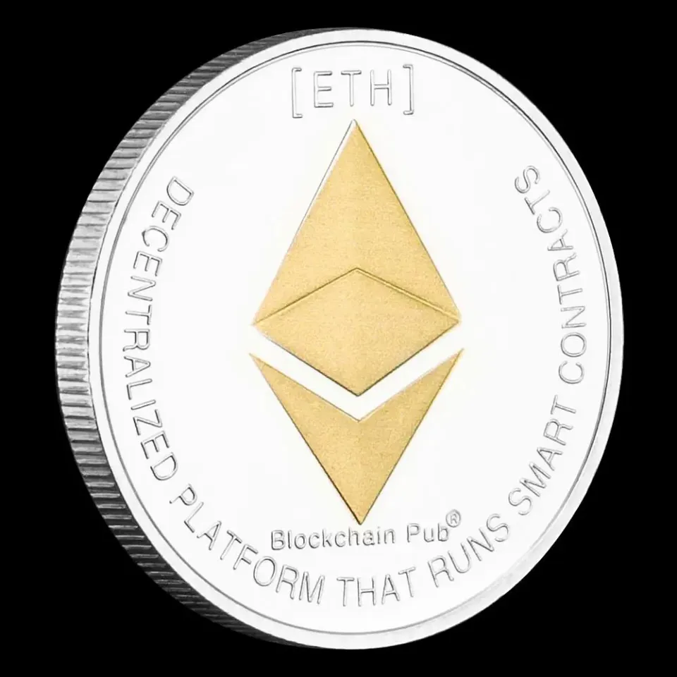 Ethereum Coin Souvenir Commemorative Silver Plated Collectibles Coin  Challenge Coin ETH Physical Cryptocurrency Crypto Coin-kaw5 | Lazada  Singapore