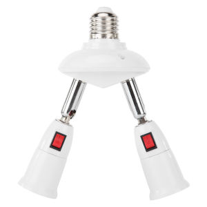 E27 Lamp Holder Universal Splitter Converter Extension Tube Lighting E27 to Convert Lamp Flexible