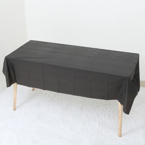PE Table Cover Plain Disposable Party Tablecloth Plastic Cloth Birthday Happy Party Needs