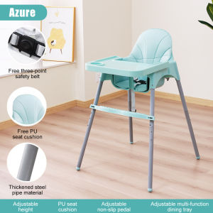 Portable Baby Chair Adjustable Infant Baby High Chair Seat With Safety Belt and Tray Dining / Table Multi Color