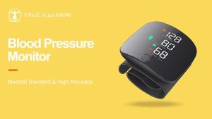 [Fiona] LCD Screen Rechargeable Wrist  Monitor High BP  Machine Sphygmomanometer Voice+USB+Battery - 5 Years Warranty