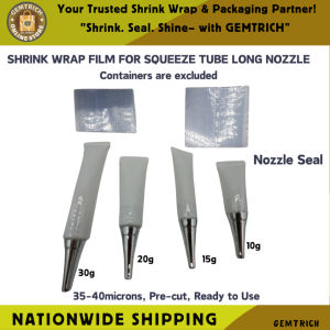 200pcs Shrink Wrap Plastic Packaging Shrinkable Plastic Sealer for Squeeze Tube Nozzle Container
