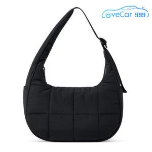 Fashionable Nylon Quilted Handbag for Women with Adjustable Strap Lightweight Bag for Shopping and Casual Wear in Mint and Rust