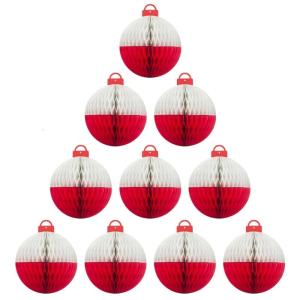 10Pcs Stylish Fishermen Themed Honeycomb Balls Centerpieces for Fishing Parties Birthday and Baby Showers Decors