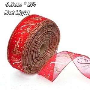 Christmas Ribbon Lights4M Gold Fairy Led String Lights for Xmas TreeDouble Layer Copper Wire Ribbon Bows for Christmas Party Weddings New Year Indoor Outdoor Hanging Decoration