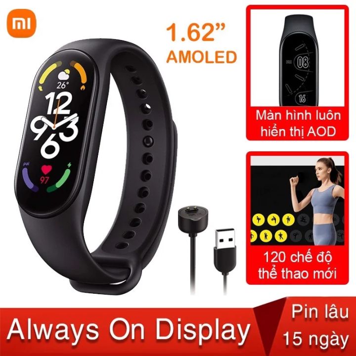 Vòng đeo tay thông minh đa năng Xiaomi Band 7 Pro M2140B1 Quốc Tế Tiếng ...