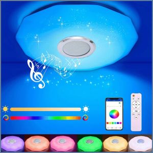 แสงสว่าง ลําโพงบลูทูธ ชีวิตอัจฉริยะ โคมไฟตกแต่ง ตกแต่งบรรยากาศ ไฟหลากสี เปลือกโลหะ ร้านอาหาร