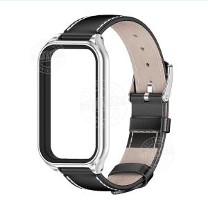 Strap Redmi Band 2 Kulit PU + Metal Case Tali Jam Xiaomi Redmi Smart Band 2 Leather Hematacc