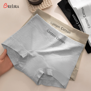 【SINGABRALETTE】Boxer Panties 100% Cotton Mid Waist Women Boyshort Plus Size Breathable Seamless Pure Cotton Panties