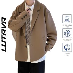 Áo blazer nam ulzzang 2 lớp dày dặn phong cách Hàn Quốc LUTAVA AB06