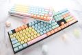 Ducky 108-Key ABS Doubleshot SA Keycap Set - Cotton Candy (Hardcap Ducky Collaboration). 