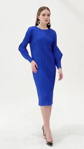 5848 One Size (45-75kg) Raglan Sleeve Slimming Long Summer Women's A-Line Dress