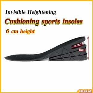 Nurm 6cm Height Increase Insoles 3-layer Air Cushion Heel Insert Lift Shoes Insole for Men and Women