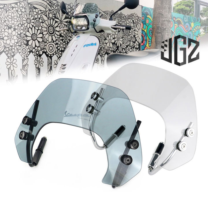 for Vespa s125 2020-2024 Flyscreen Racing Windshield Scooter Mini ...