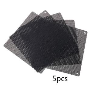 Cuttable Computer Mesh Dustproof Cover Chassis Dust Cover140x140mm DIY PVC PC for Case Fan Cooler Black Dust DIY