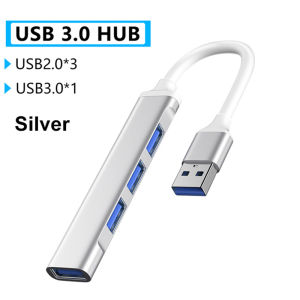 4 in 1 Hub 4 Port USB 3.0 Hub Super Speed 5Gbps Converter Cable Adapter Micro USB for Desktop Laptop PC Type C Hub Converter