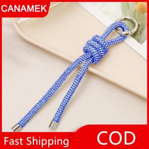 【CANAMEK】 Keychain cho điện thoại thanh lịch Bling dây túi Mặt dây chuyền phụ kiện thời trang cho phụ nữ cô gái Quà Tặng
