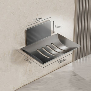 BJ🔩🔧🔗 Thép Carbon phòng tắm vòi hoa sen lưu trữ xà phòng khay giá xà phòng khay treo tường thoát nước xà phòng Khay hộp