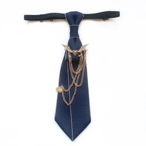 DORADO Preppy Style JK Collar Pin Casual Polyester Uniform Collar Clip Fashion No Tie Needed Neck Ornament JK Uniform Wear