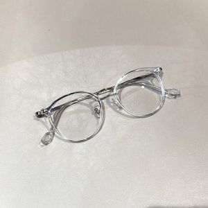 Kính Mắt Mèo Gọng Kim Loại Bạc Cidu MK33