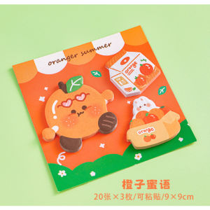 Sticky Notes 3 in 1 NATURE EDITION / Notes Tempel 3in1 Karakter Hewan / Kertas Catatan Tempel Kartun