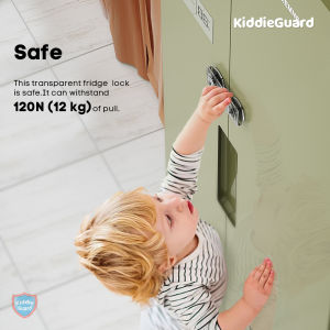 Transparent Refrigerator Freezer Latch Lock French Fridge Door Lock Freezer Lock Invisible Cupboard Lock - KiddieGuard