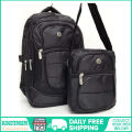 Budgetstoreph HP 2 in 1 backpack bag with free pouch with laptop compartment bagpack on sale for men and women unisenx on sale today korean fashion. 