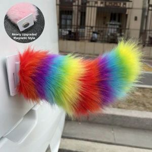 MINIFELE 262 Fluffy Car ic Electric Wagging Tail Rechargeable Remote Control Style Car Wagging Moving Tail Realistic Motorcycle Tail Ornament All Vehicles