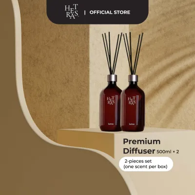 HETRAS Premium Diffuser (500ml x 2bottle) | Daisy Hotel Wood Jeju Namsan Flower Park Black Cherry Romantic Lavender