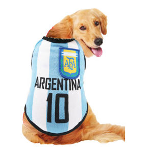 Westcoolpetสัตว์เลี้ยงตาข่ายฤดูร้อนเสื้อกั๊กผ้าพิมพ์ลายเย็บWorld Cup Jerseyเสื้อผ้าสุนัข