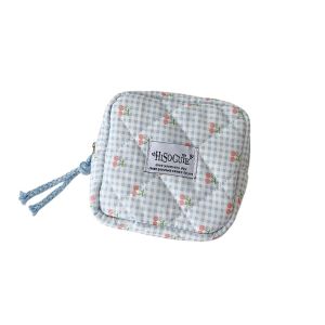GIORGIONE Single Layer Fruit Cherry Pencil Bag Cute Design Large Capacity Korean Cherry Pencil Case Organizer School Pencil Box Cloth Plaid Pen Bag School Office