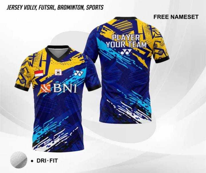 JERSEY KAOS BADMINTON CUSTOM FULLPRINT Q07 Lazada Indonesia