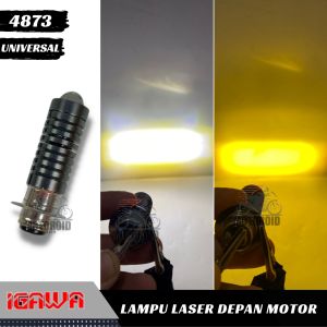 LAMPU DEPAN LASER XCASE LAMPU MOTOR H6 MATIC MOTOR SUPER TERANGBEBEK MATIC BEBEK KAKI UNIVERSAL